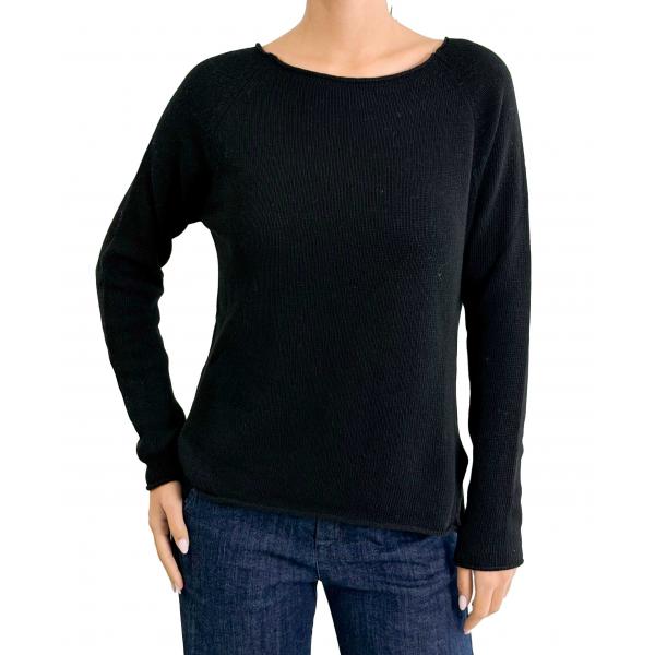 Maglioncino misto cashmere tinta unita 